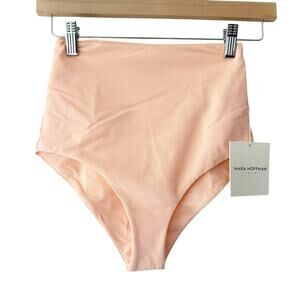Mara Hoffman Lydia Appeal Peach High Waisted Bikini Swimsuit Bottoms Size XS